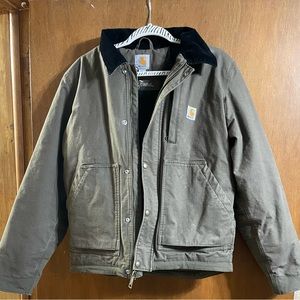 Carhartt Small Grey-Green Heavy Duty Utility Coat